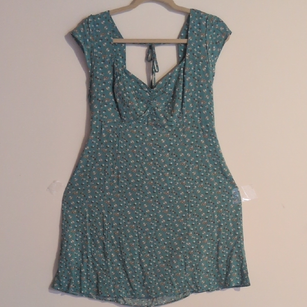 Floral Teal Dress